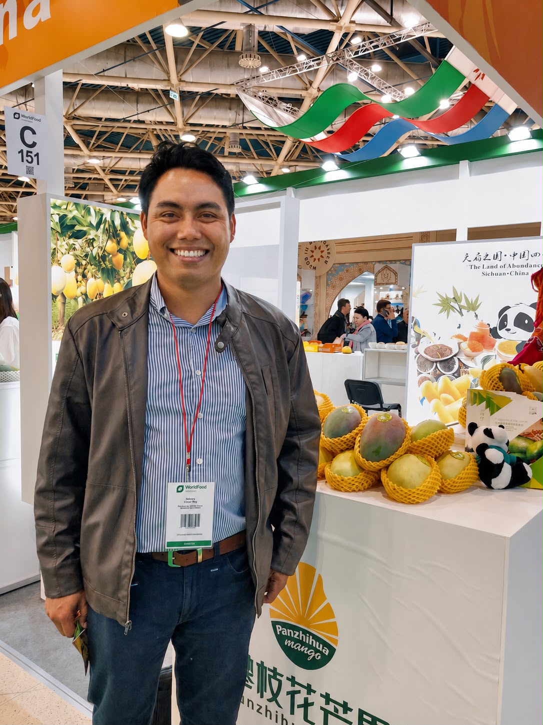 Camilo en WorldFood Moscow, feria internacional de alimentos.